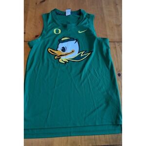 Nike Oregon Ducks The Duck 0 Basketball Jersey Mens Medium‎ Green Mascot Puddles